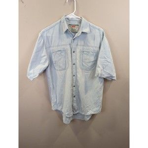 Levi's Vintage Singe Stitch Button Up Jean Shirt.  Size Small